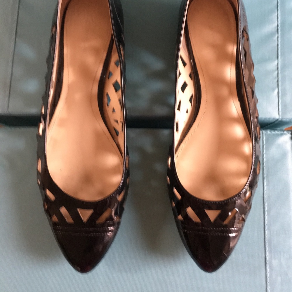 Black Patent Leather Calvin Klein Flats